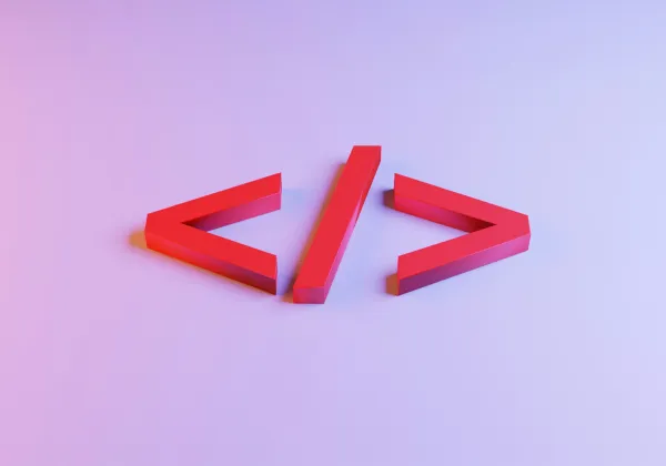 Ilustración abstracta sobre código y diseño