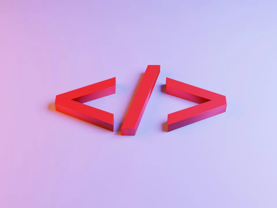 Ilustración abstracta sobre código y diseño